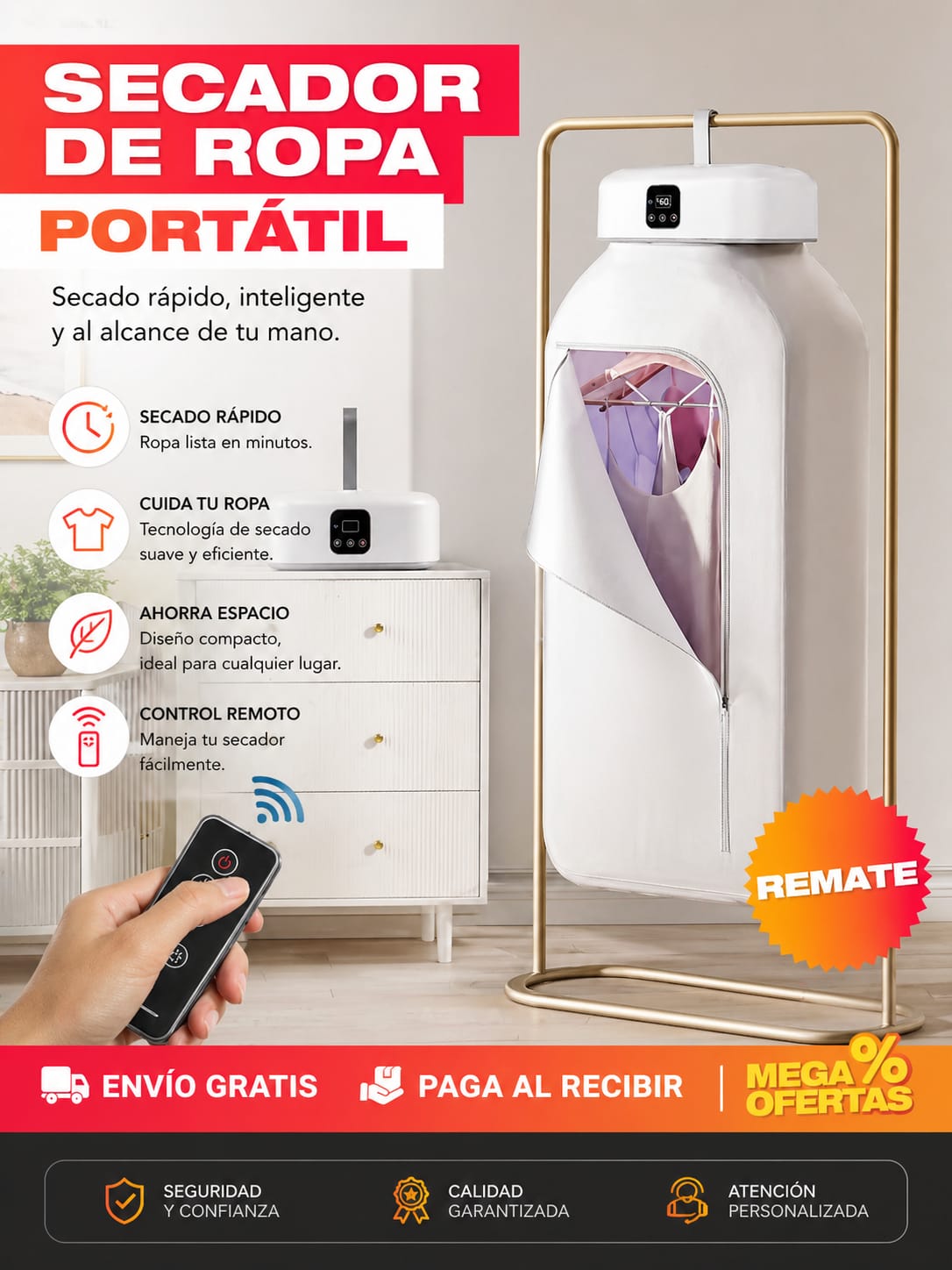SECADORA PORTATIL INTELIGENTE.
