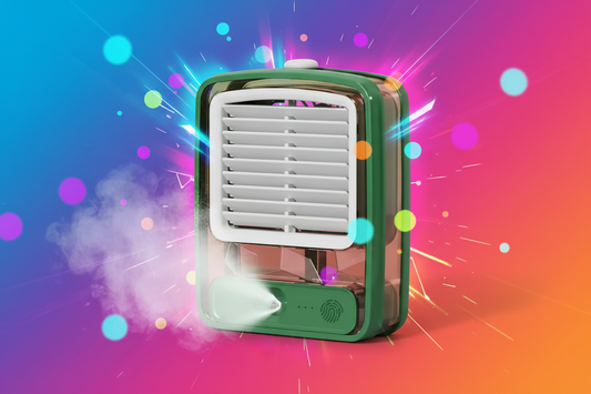 MINI VENTILADOR HUMIDIFICADOR-RECARGABLE